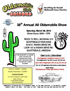 28 Annual All Oldsmobile Show