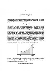 3 Calcolo Integrale