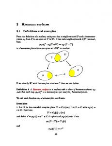 3 Riemann surfaces