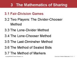 3 The Mathematics of Sharing