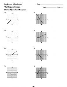 3-The Midpoint Formula - Kuta Software