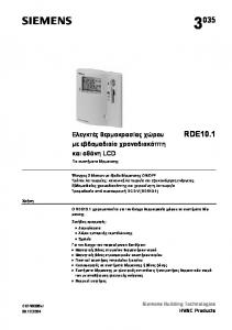 3035 RDE10.1 - AIRCO line