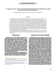 32. CARBON, SULFUR, AND OXYGEN ISOTOPE GEOCHEMISTRY ...