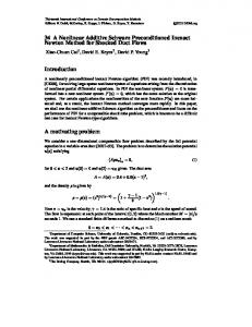 34 A Nonlinear Additive Schwarz Preconditioned Inexact Newton ...