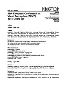 38th European Conference on Visual Perception