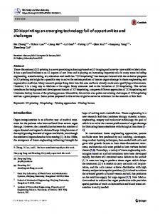 3D bioprinting - Springer Link