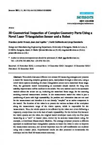 3D Geometrical Inspection of Complex Geometry ... - Semantic Scholar