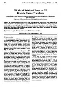 3D Model Retrieval Based on 3D Discrete Cosine Transform