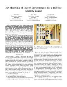 3D Modeling of Indoor Environments for a Robotic Security Guard