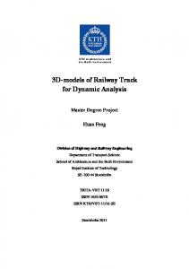 3D-models of Railway Track for Dynamic Analysis - DiVA