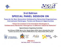 3rd Edition SPECIAL PANEL SESSION ON