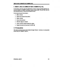 4. MODELING A COMBUSTION CHAMBER (3-D)