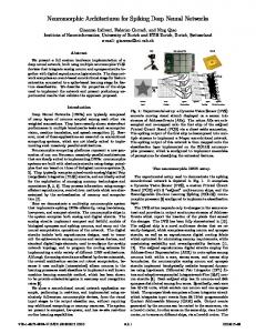 4.2 Neuromorphic Architectures for Spiking Deep Neural Networks