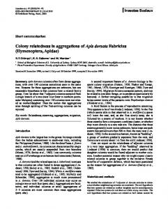 429 Colony relatedness - Springer Link