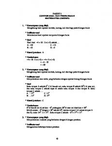 43 PAKET 2 CONTOH SOAL DAN PEMBAHASAN MATEMATIKA ...