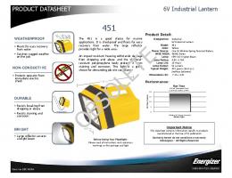 451 - Energizer Technical Information