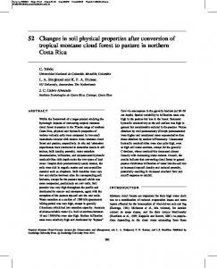 52 Changes in soil physical properties after conversion of tropical ...