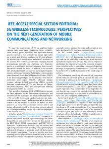 5g wireless technologies - IEEE Xplore