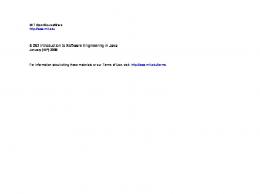 6.092 Introduction to Software Engineering in Java