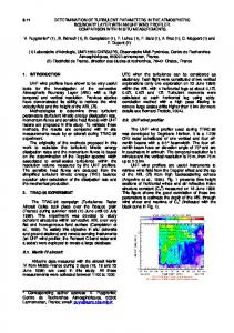 6.11 determination of turbulent parameters in the atmospheric