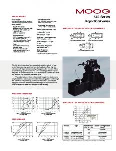 642 Series Proportional Valves - Moog Inc