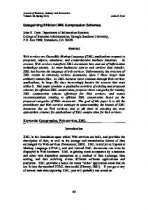 65 Categorizing Efficient XML Compression Schemes ...