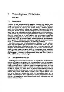 7 Visible Light and UV Radiation