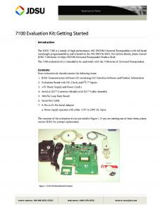 7100 Evaluation Kit: Getting Started - Lightwavestore.com