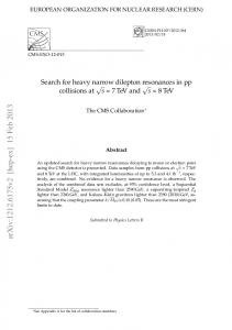 8 TeV - arXiv