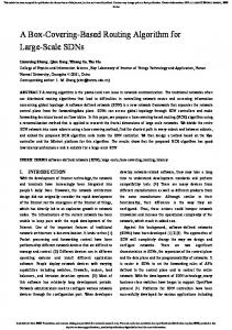 A Box-Covering-Based Routing Algorithm for Large ... - IEEE Xplore