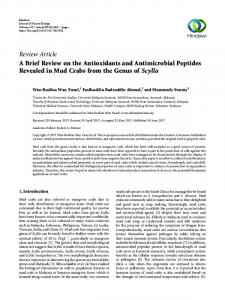 A Brief Review on the Antioxidants and Antimicrobial Peptides ...