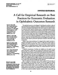 A Call for Empirical Research on Best Practices for Economic ...