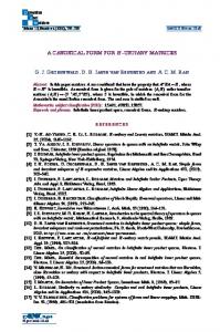 A canonical form for H-unitary matrices - Ele-Math