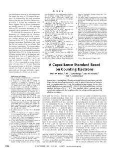 A Capacitance Standard Based on Counting Electrons