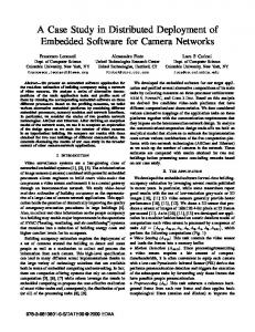 A Case Study in Distributed Deployment of Embedded ... - Columbia CS