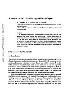 A causal model of radiating stellar collapse