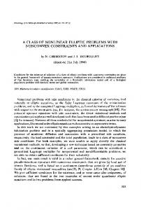 A class of nonlinear elliptic problems with nonconvex constraints and