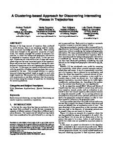 A Clustering-based Approach for Discovering Interesting ... - CiteSeerX