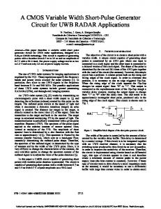 A CMOS Variable Width Short-Pulse Generator ... - Semantic Scholar