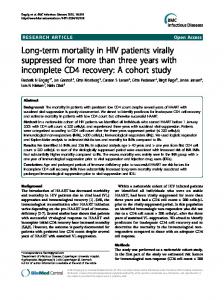 A cohort study - BioMedSearch