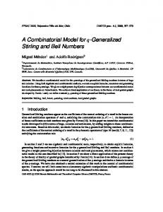 A Combinatorial Model for q-Generalized Stirling and Bell Numbers