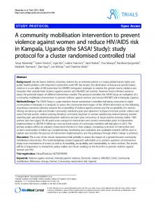 A community mobilisation intervention to prevent