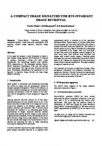 A compact image signature for RTS-invariant image retrieval