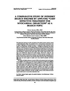 a comparative study of internet search engines by ...