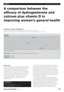 A comparison between the efficacy of