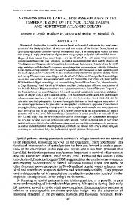 A COMPARISON OF LARVAL FISH ASSEMBLAGES ...