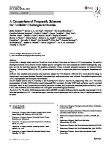 A Comparison of Prognostic Schemes for Perihilar Cholangiocarcinoma