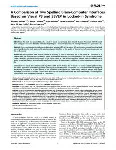 A Comparison of Two Spelling Brain-Computer ... - Semantic Scholar