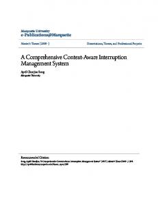 A Comprehensive Context-Aware Interruption Management System