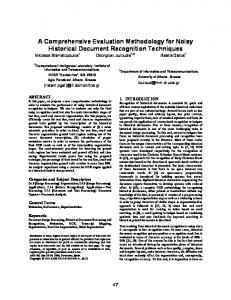 A comprehensive evaluation methodology for ... - NCSR Demokritos